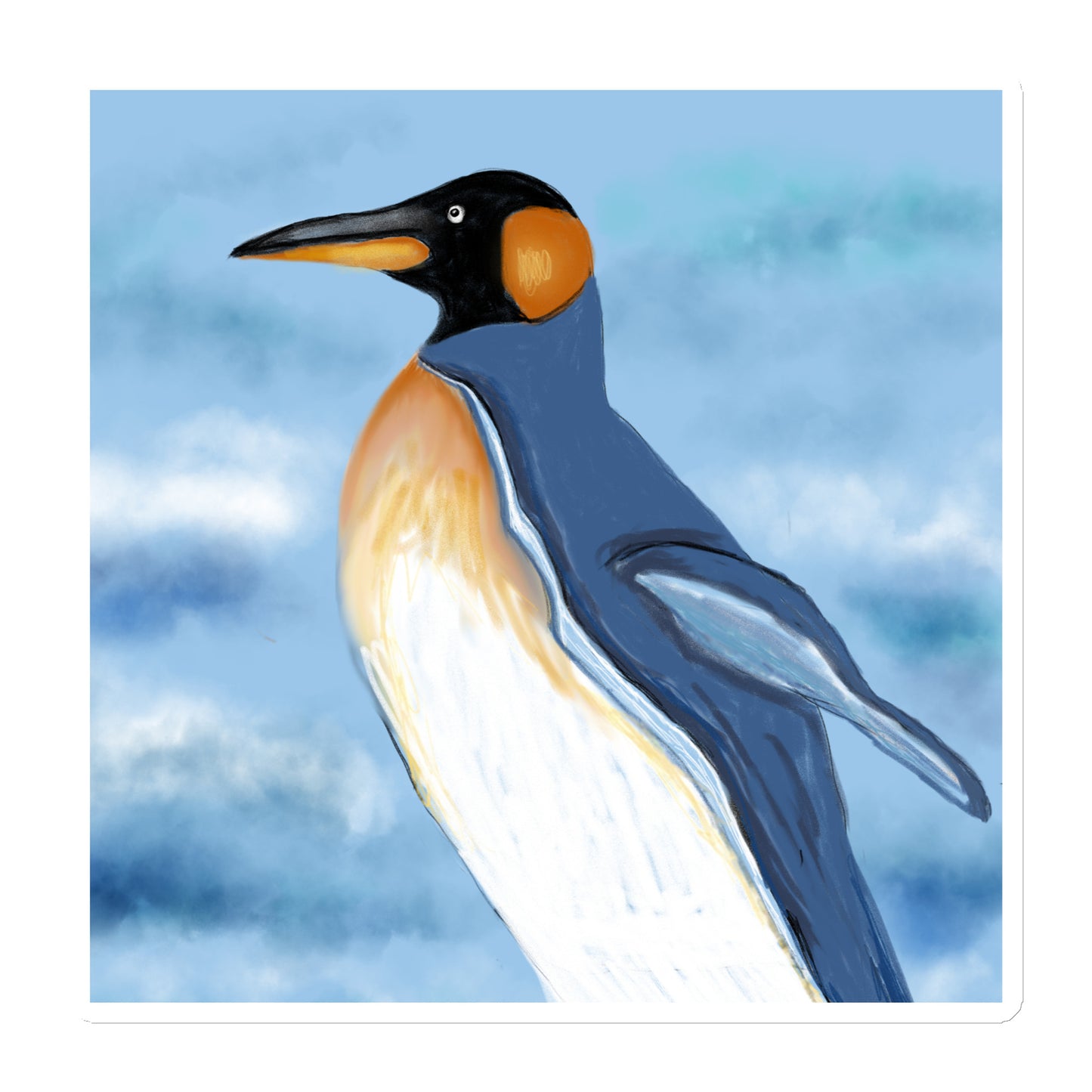 Premium magnet, penguin spirit animal design. Looks great. Durable. 6x6
