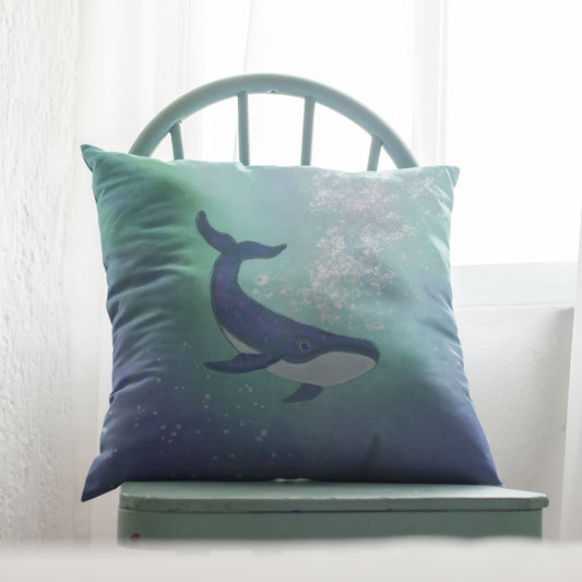 Whale Pillow Cover — Deep Memory Spirit