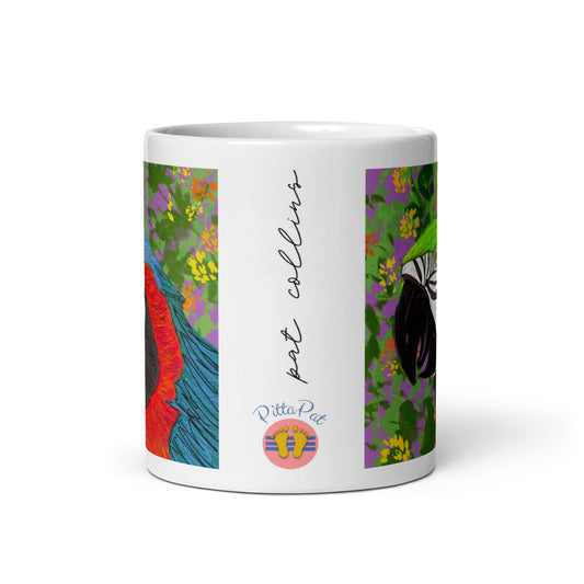 PittaPat happy toes logo and artist's signature.