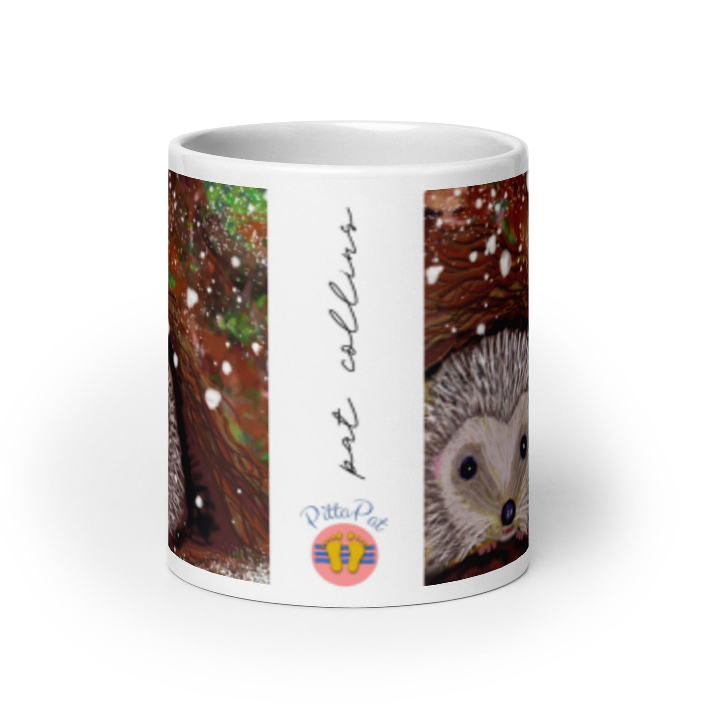 PittaPat happy feet logo with artist's signature