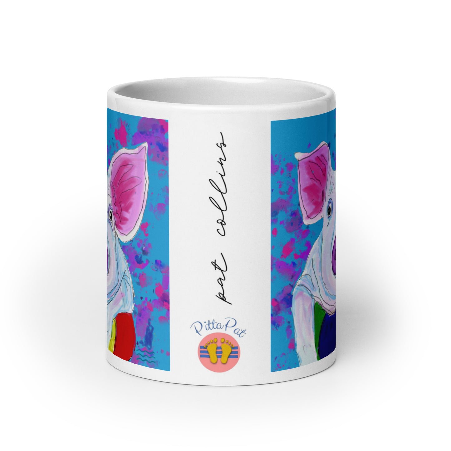 PittaPat happy toes logo and artist's signature.