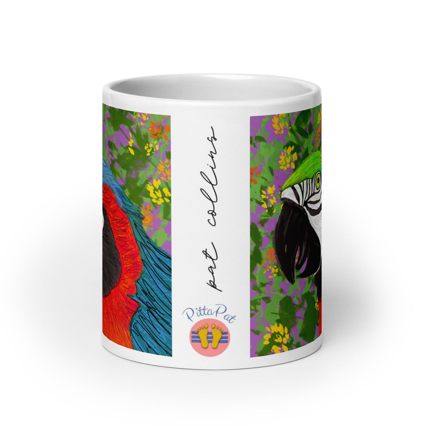 PittaPat happy toes logo and artist's signature.