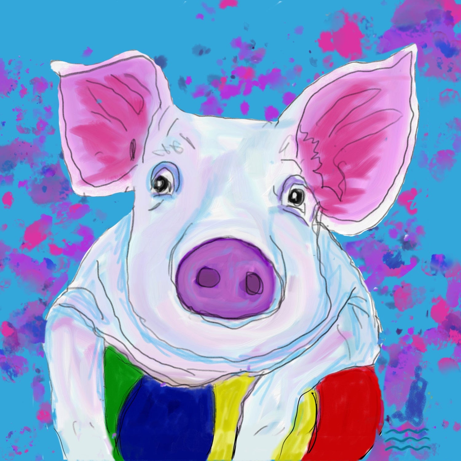 Collection of Pig Spirit products including mugs, totes, journals, and more, symbolizing joy, abundance, and grounded comfort.