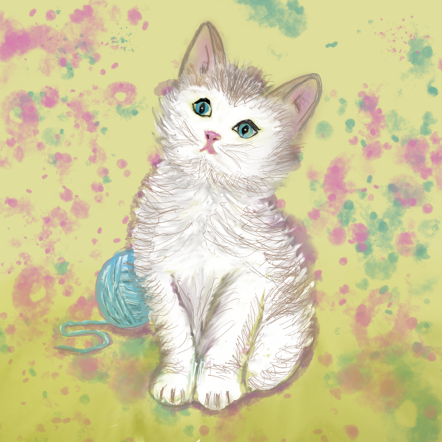 Collection of Kitten Spirit products including mugs, totes, journals, and more, symbolizing playfulness, curiosity, and gentle comfort.
