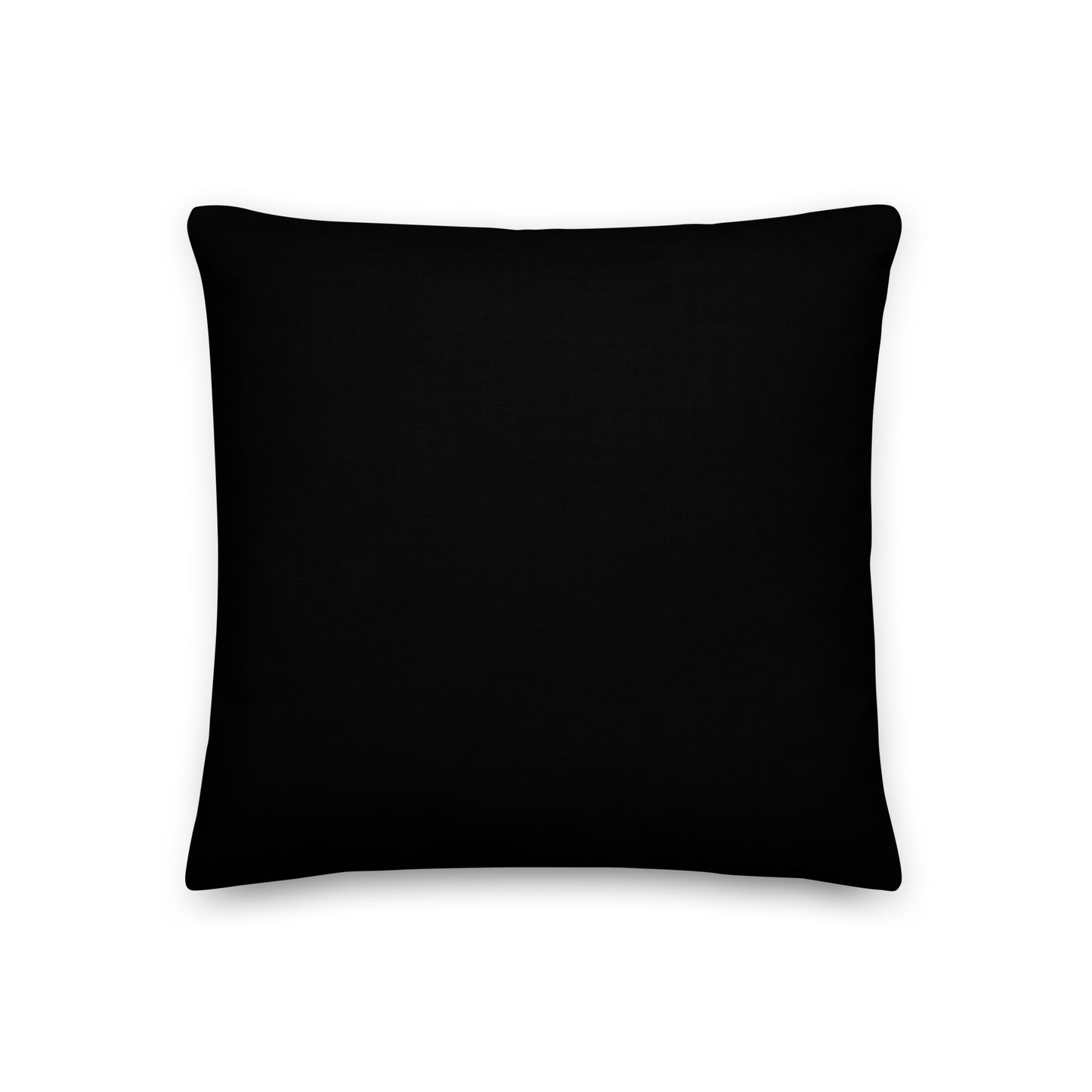 Back of Crow pillow is solid black.