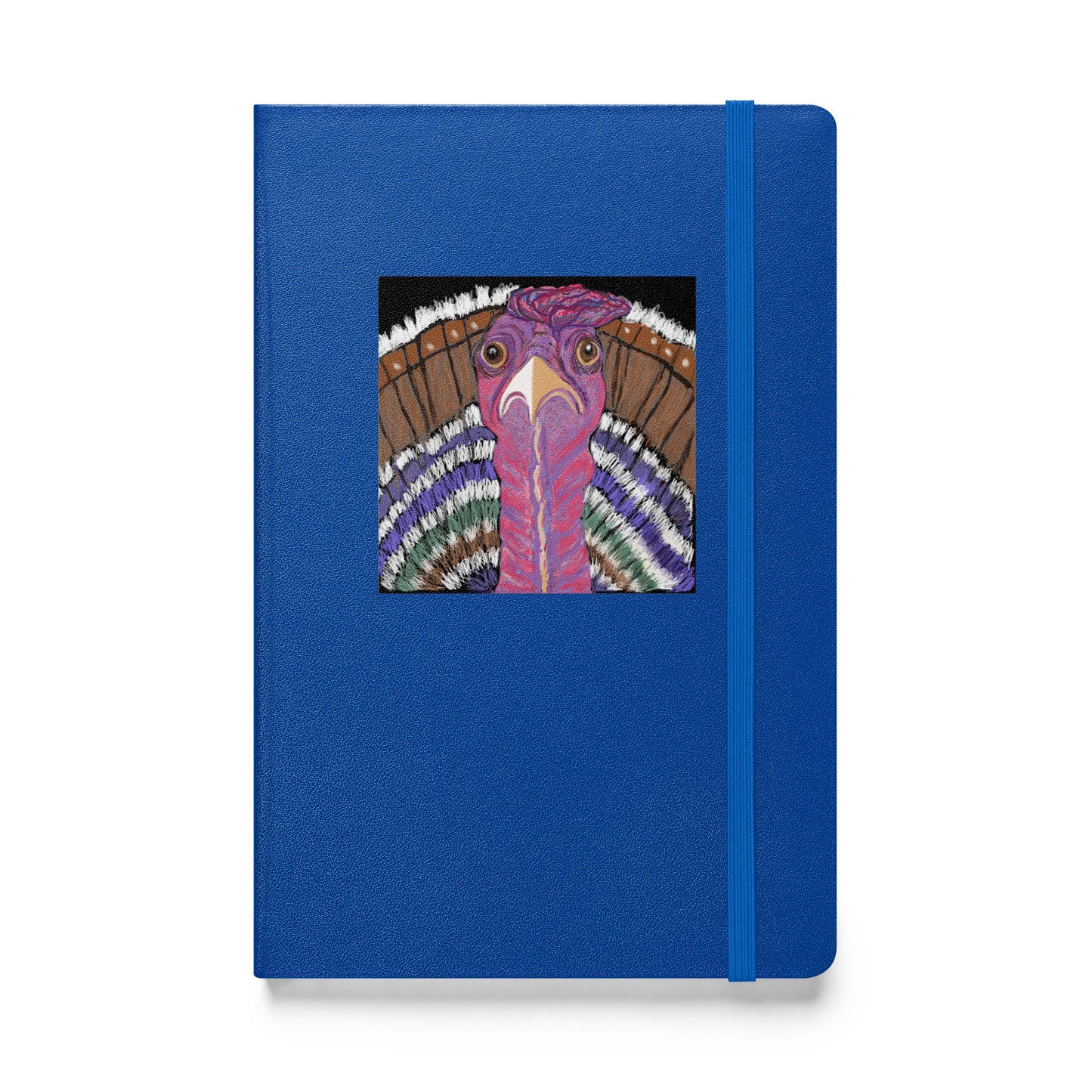 Hardcover bound gratitude journal with original turkey design