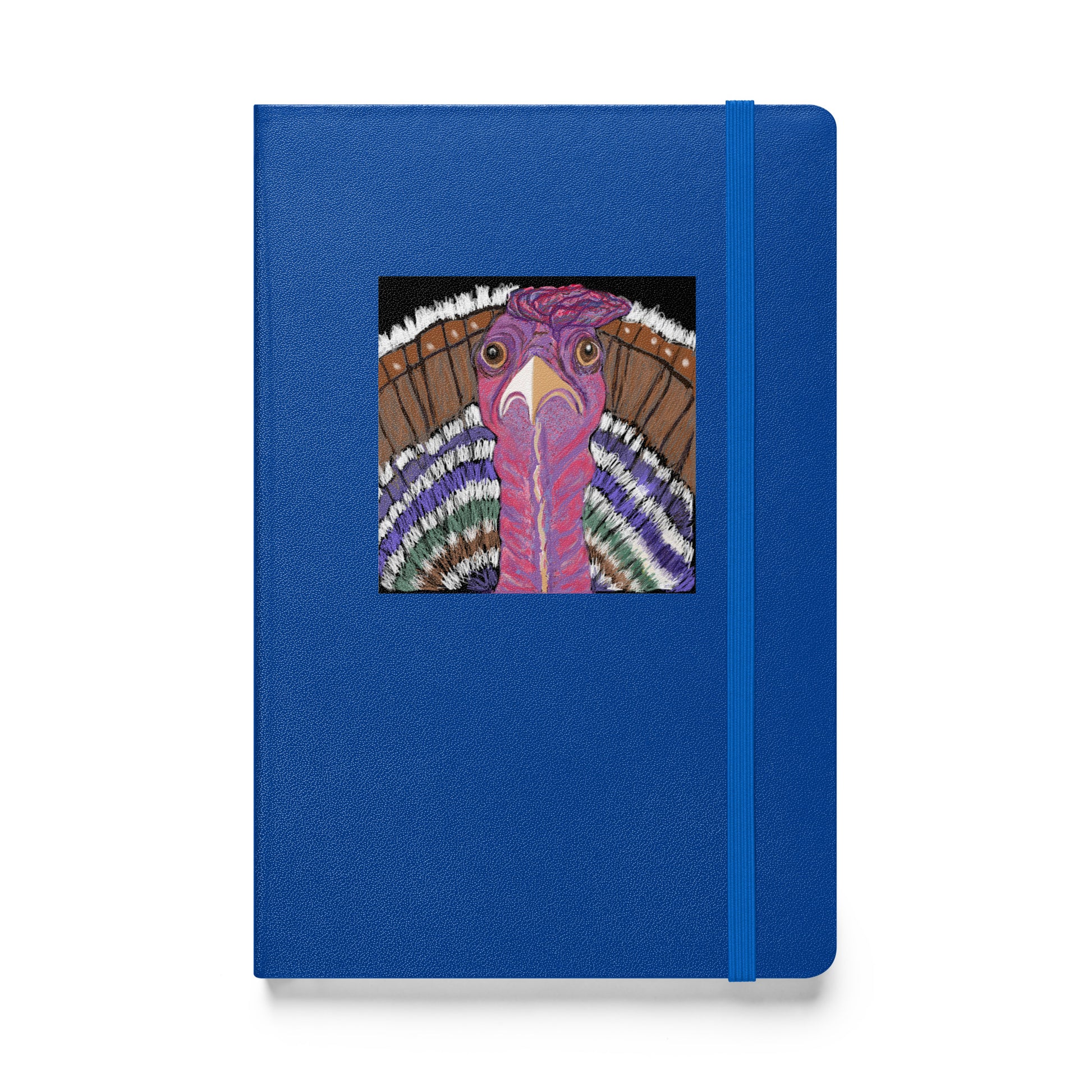 Hardcover bound gratitude journal with original turkey design