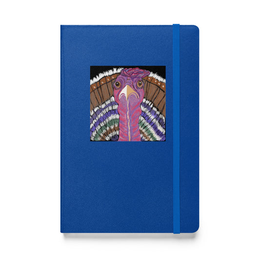 Hardcover bound gratitude journal with original turkey design