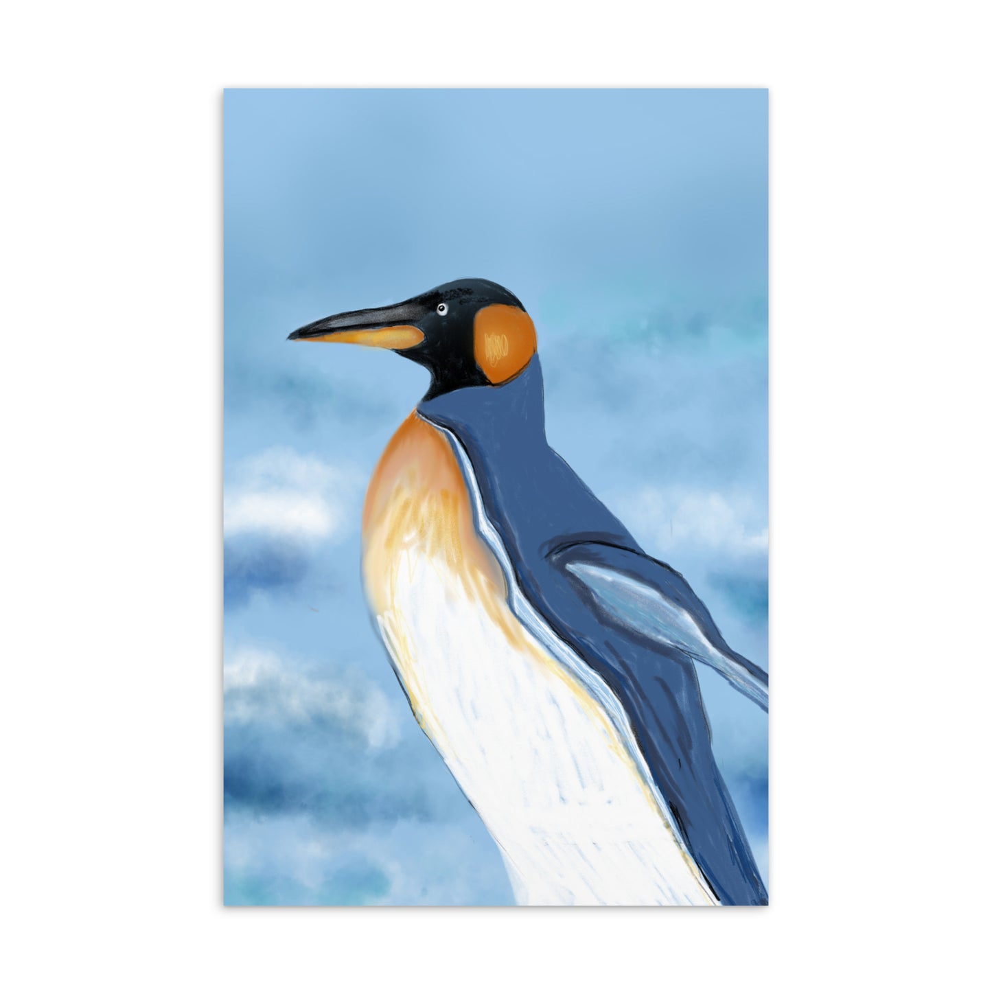 Postcards made from thick high-quality matte paper. Great addition to a gift, a thoughtful note, or small image to put on your wall as a reminder to invite Penguin magic into your life.