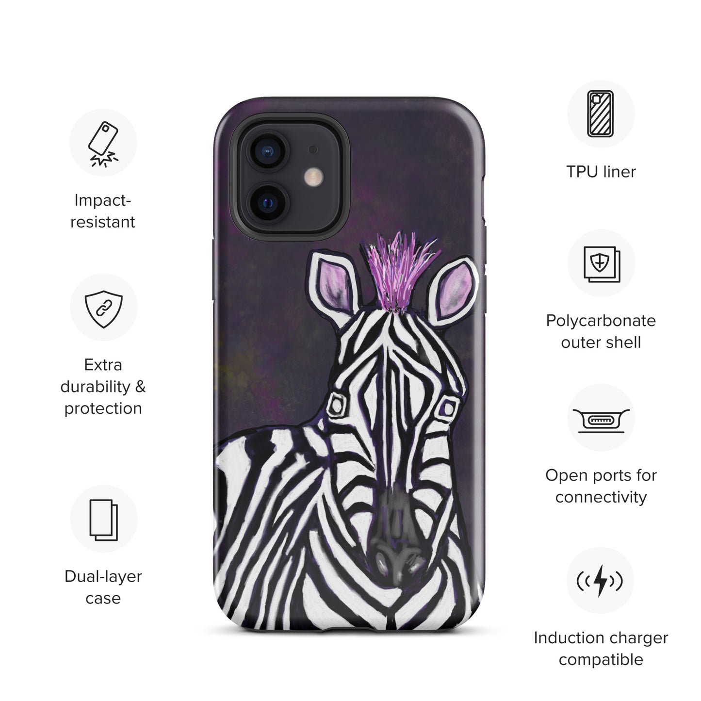 Zebra | Tough Case for iPhone® | PittaPat