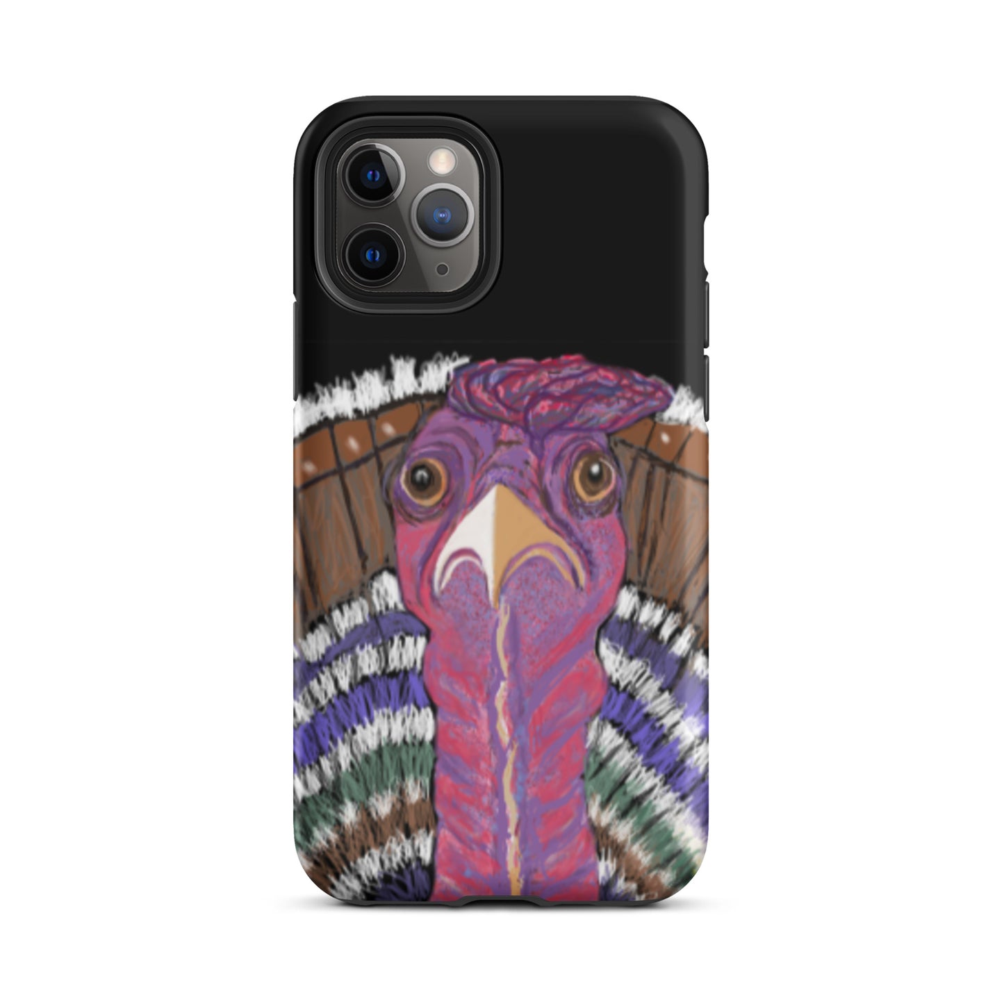 Phone case. Sizes for most models. Fun turkey design. Symbol of giving thanks, for abundance. Tough case protects against impact.