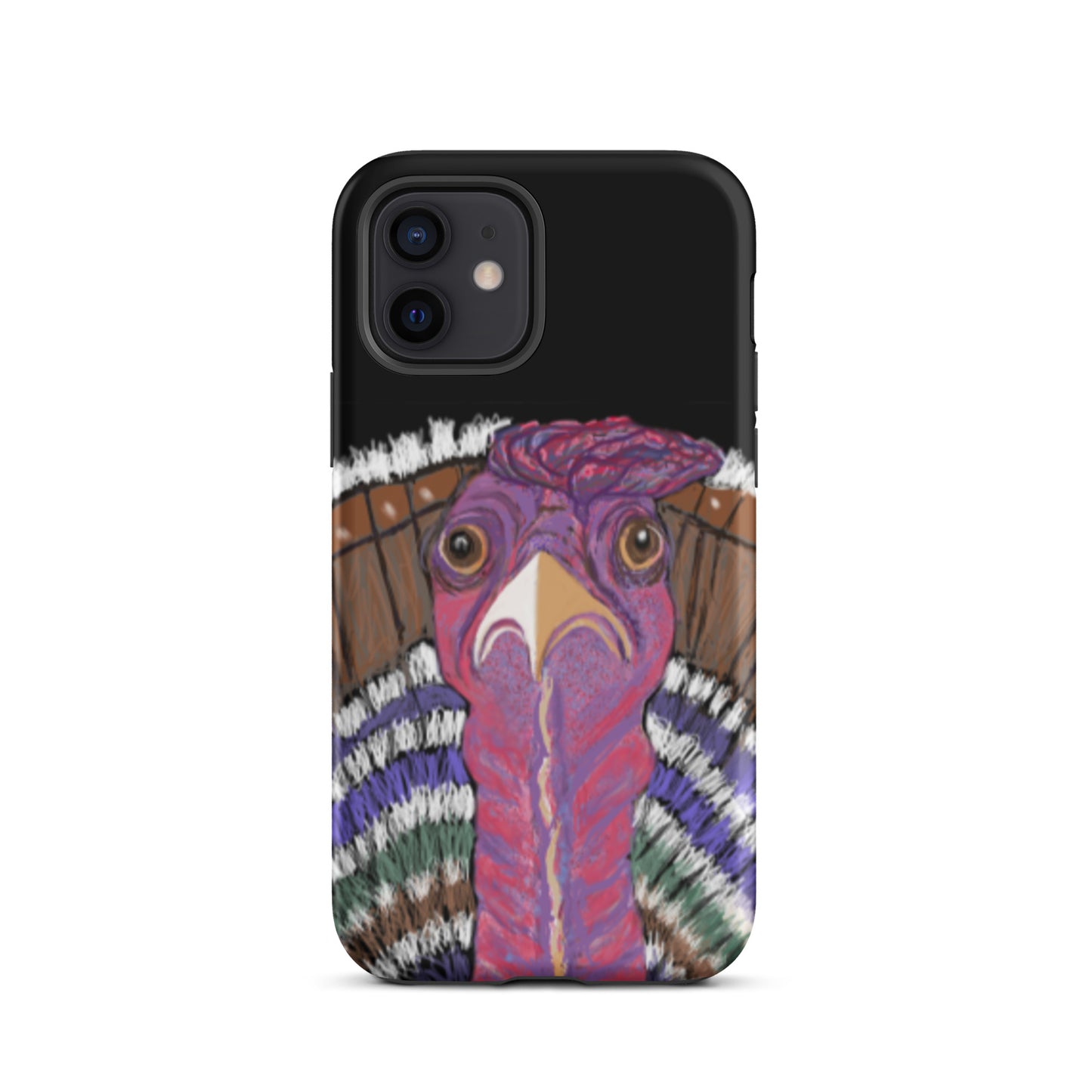 Phone case. Sizes for most models. Fun turkey design. Symbol of giving thanks, for abundance. Tough case protects against impact.