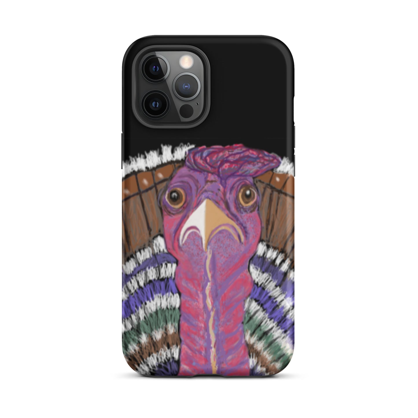 Phone case. Sizes for most models. Fun turkey design. Symbol of giving thanks, for abundance. Tough case protects against impact.