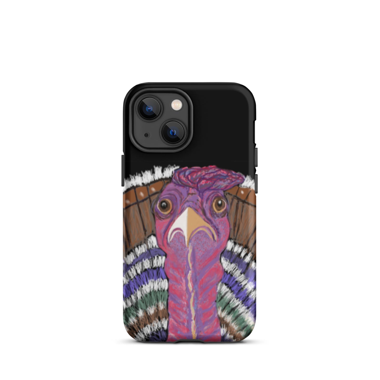 Phone case. Sizes for most models. Fun turkey design. Symbol of giving thanks, for abundance. Tough case protects against impact.