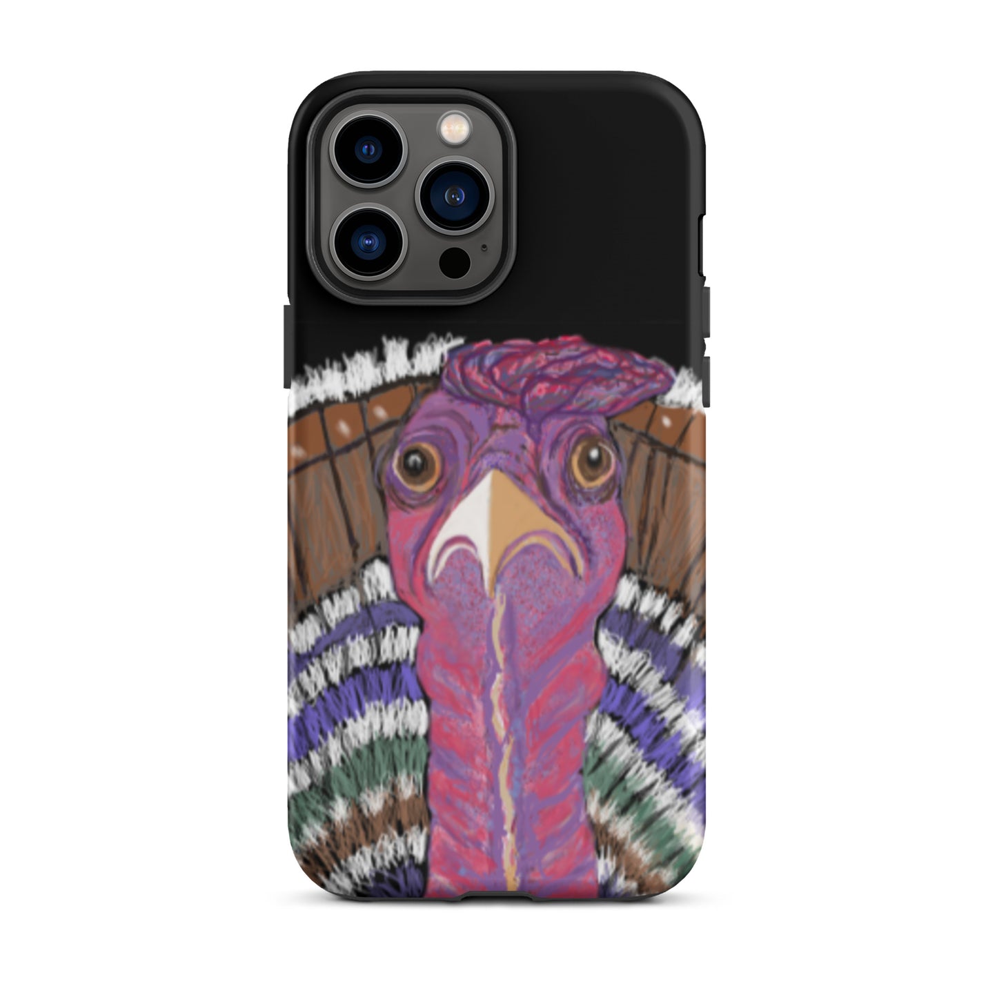 Phone case. Sizes for most models. Fun turkey design. Symbol of giving thanks, for abundance. Tough case protects against impact.