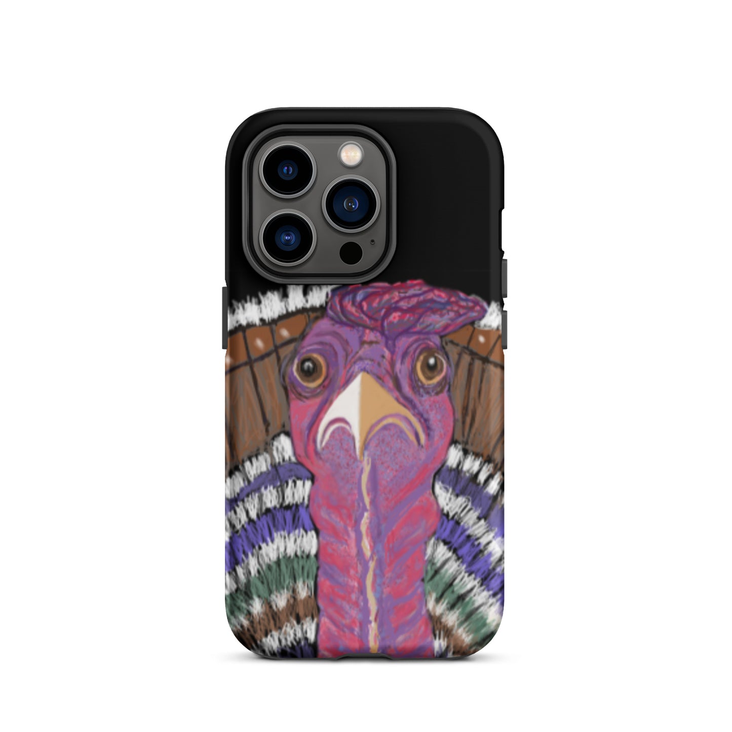 Phone case. Sizes for most models. Fun turkey design. Symbol of giving thanks, for abundance. Tough case protects against impact.