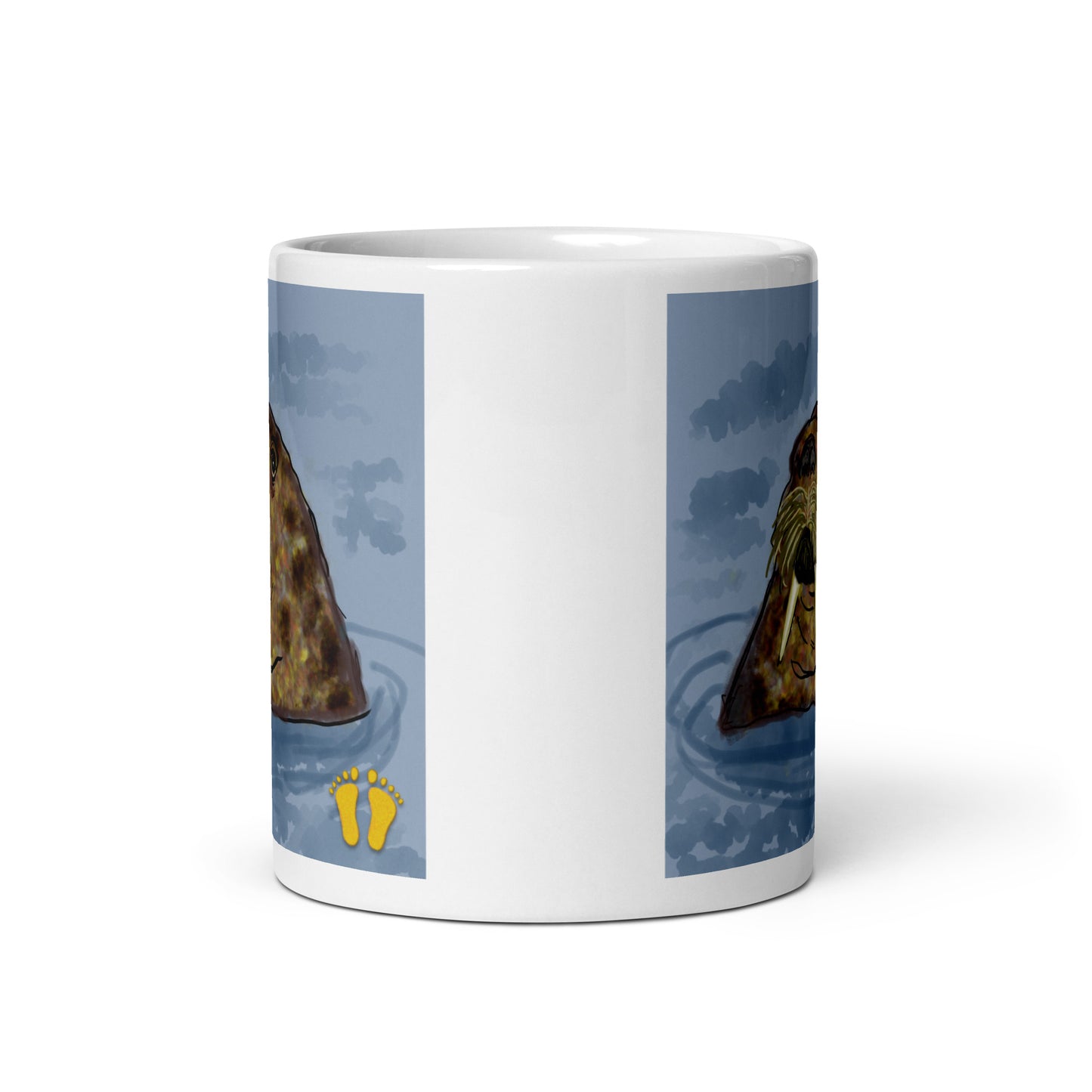 These creative and original coffee mugs have the animal image on both sides of the mug. Side view shown here.