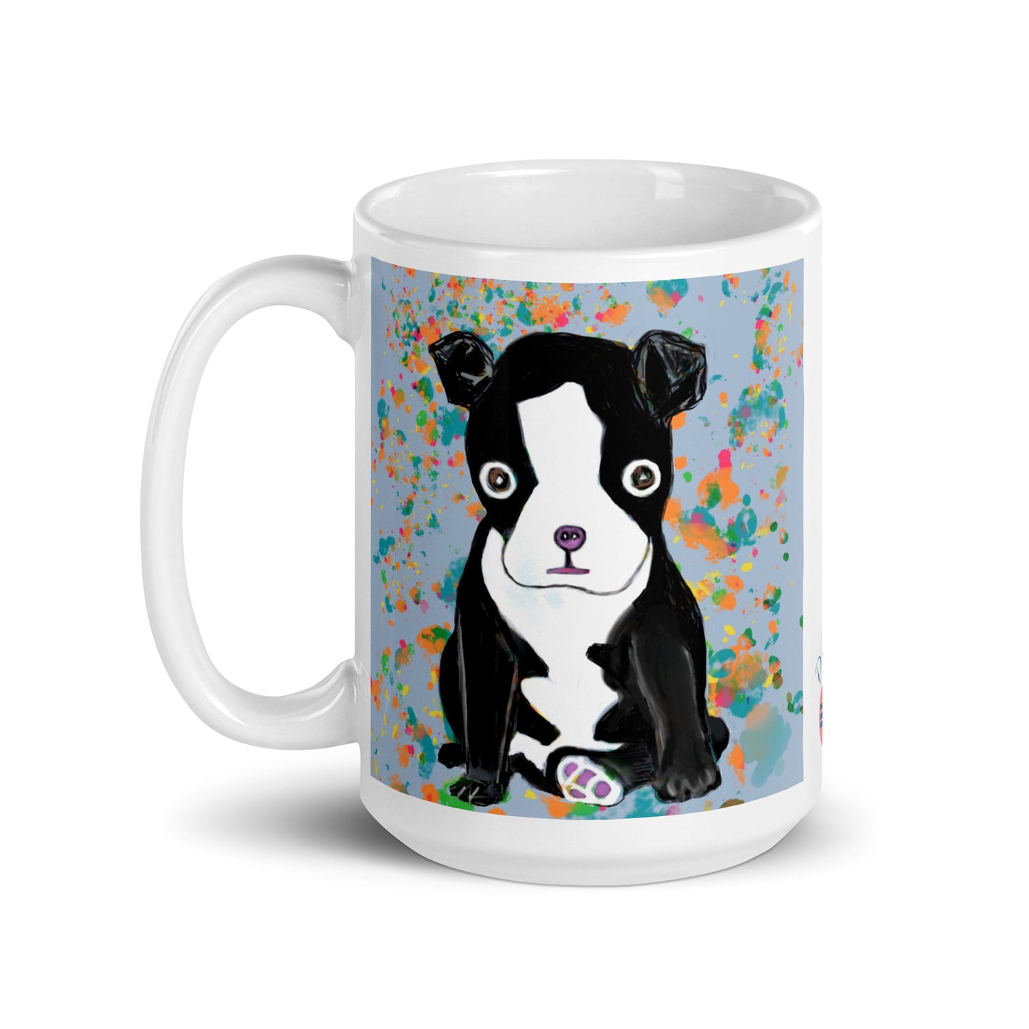 Start your day with loyal companionship. The Boston Terrier Spirit Mug features original artwork of the beloved breed, symbolizing loyalty, charm, and cheerfulness. Perfect for Boston Terrier fans, dog lovers, or anyone who cherishes the joyful bond of a faithful friend.