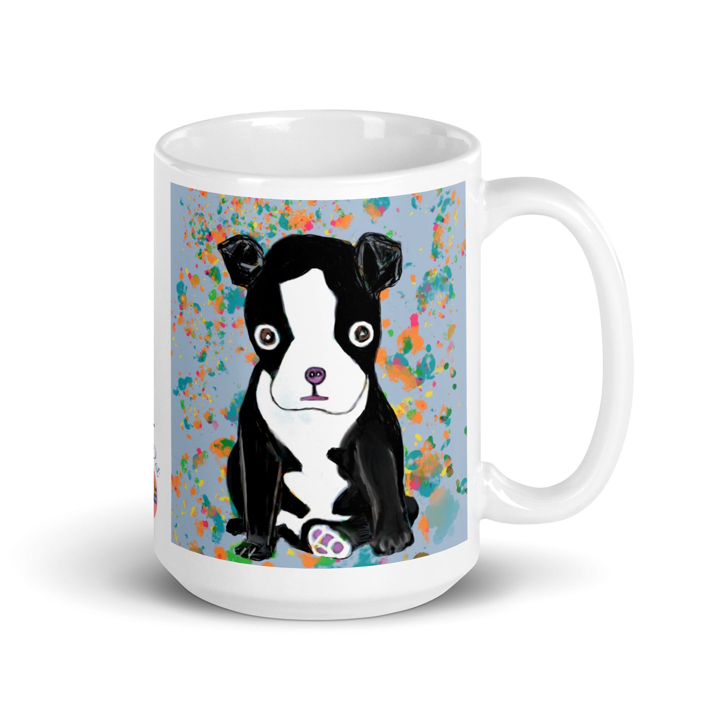Start your day with loyal companionship. The Boston Terrier Spirit Mug features original artwork of the beloved breed, symbolizing loyalty, charm, and cheerfulness. Perfect for Boston Terrier fans, dog lovers, or anyone who cherishes the joyful bond of a faithful friend.