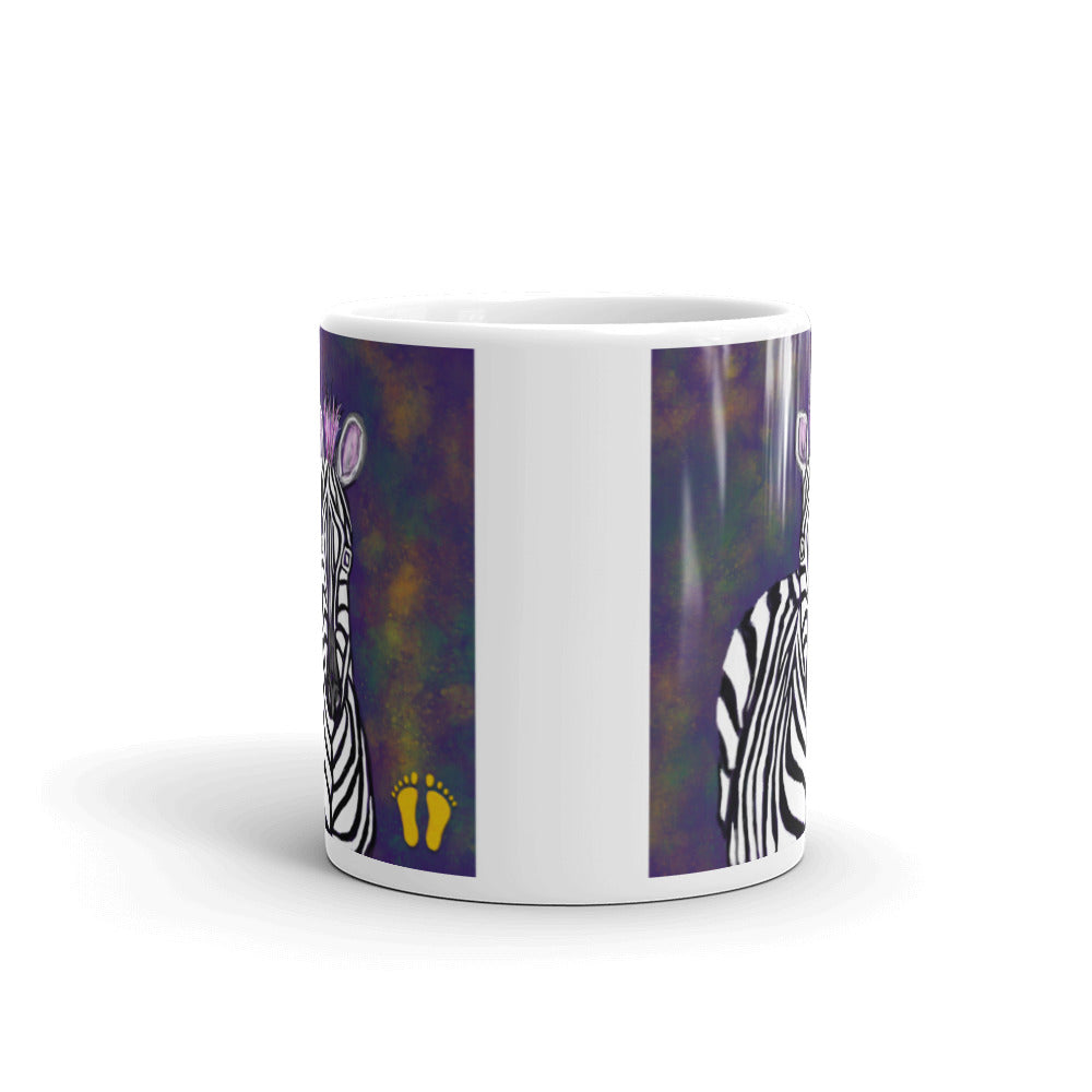 These creative and original coffee mugs have animal image on both sides of the mug. Side view shown here.